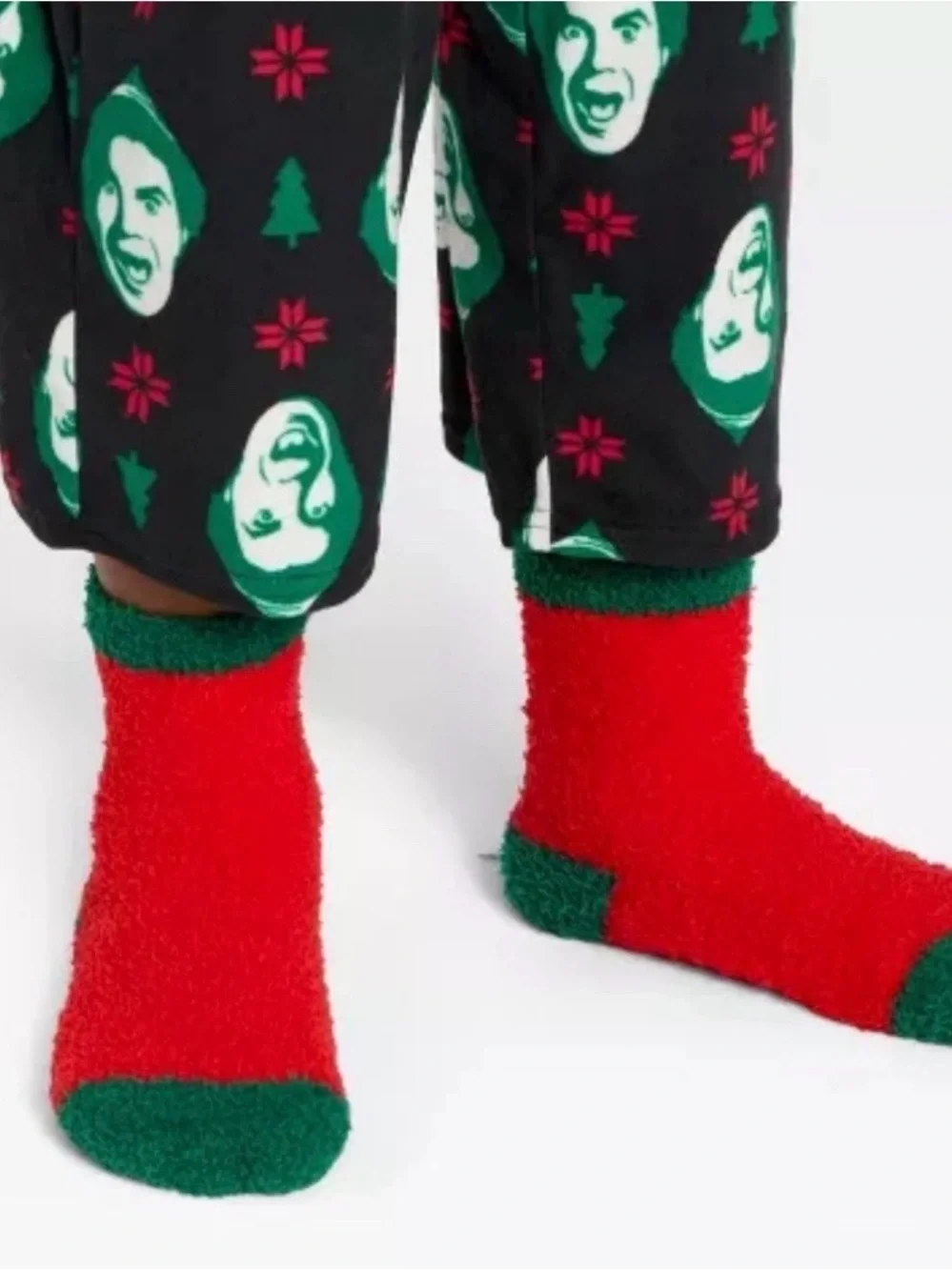 NWT ELF OMG IT’S SANTA! 3pc Fleece Pajama Set socks Boy’s size XS 4/5